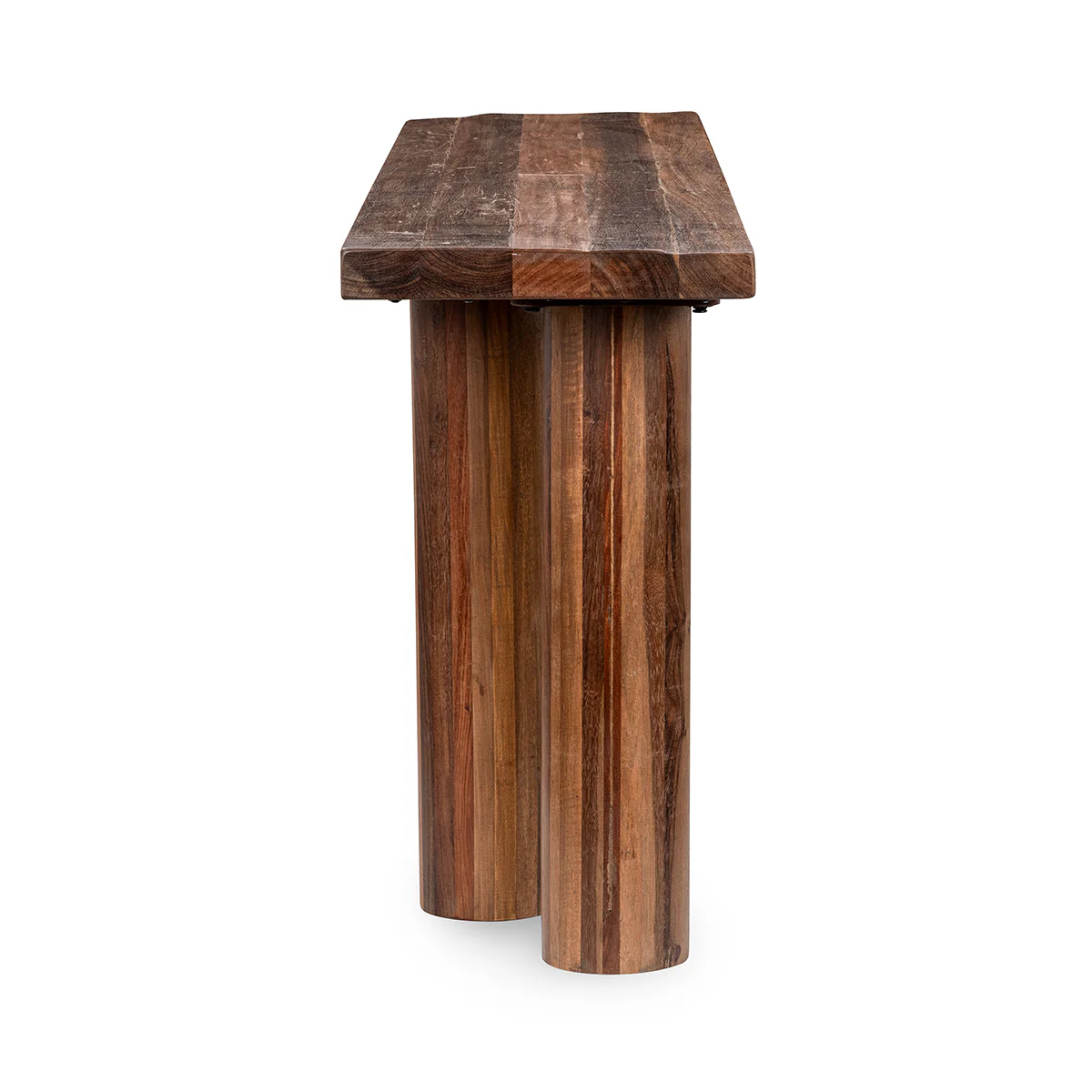 Alto Rectangle Console Table - Rustic Brown - Image 3