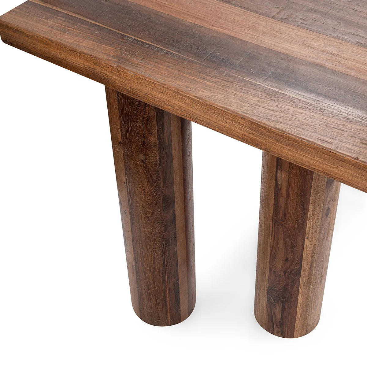 Alto Rectangle Console Table - Rustic Brown - Image 5