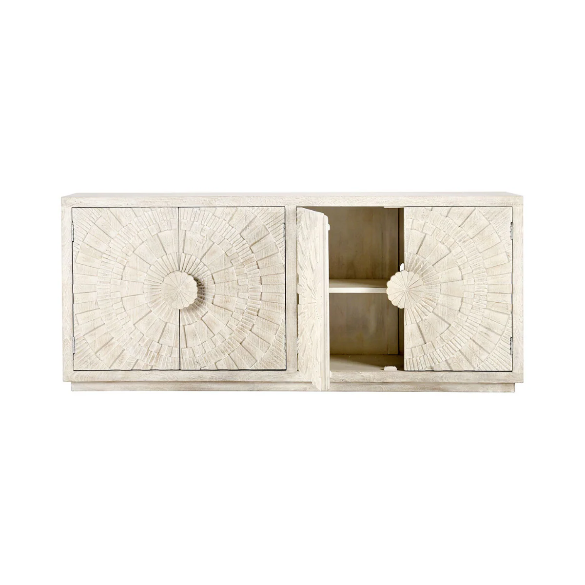 Apollo 4 Door Cabinet - Coastal White - Image 3