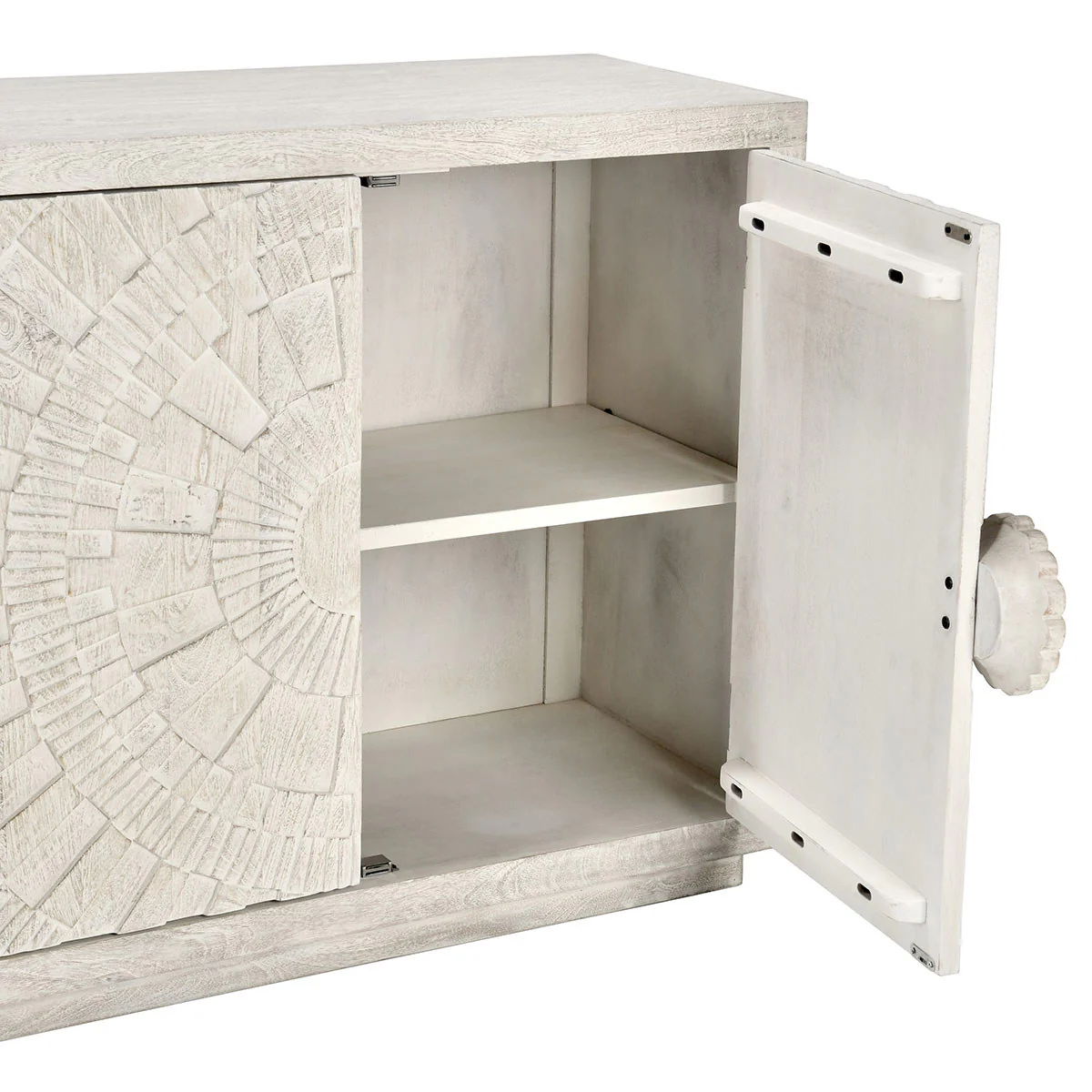 Apollo 4 Door Cabinet - Coastal White - Image 8