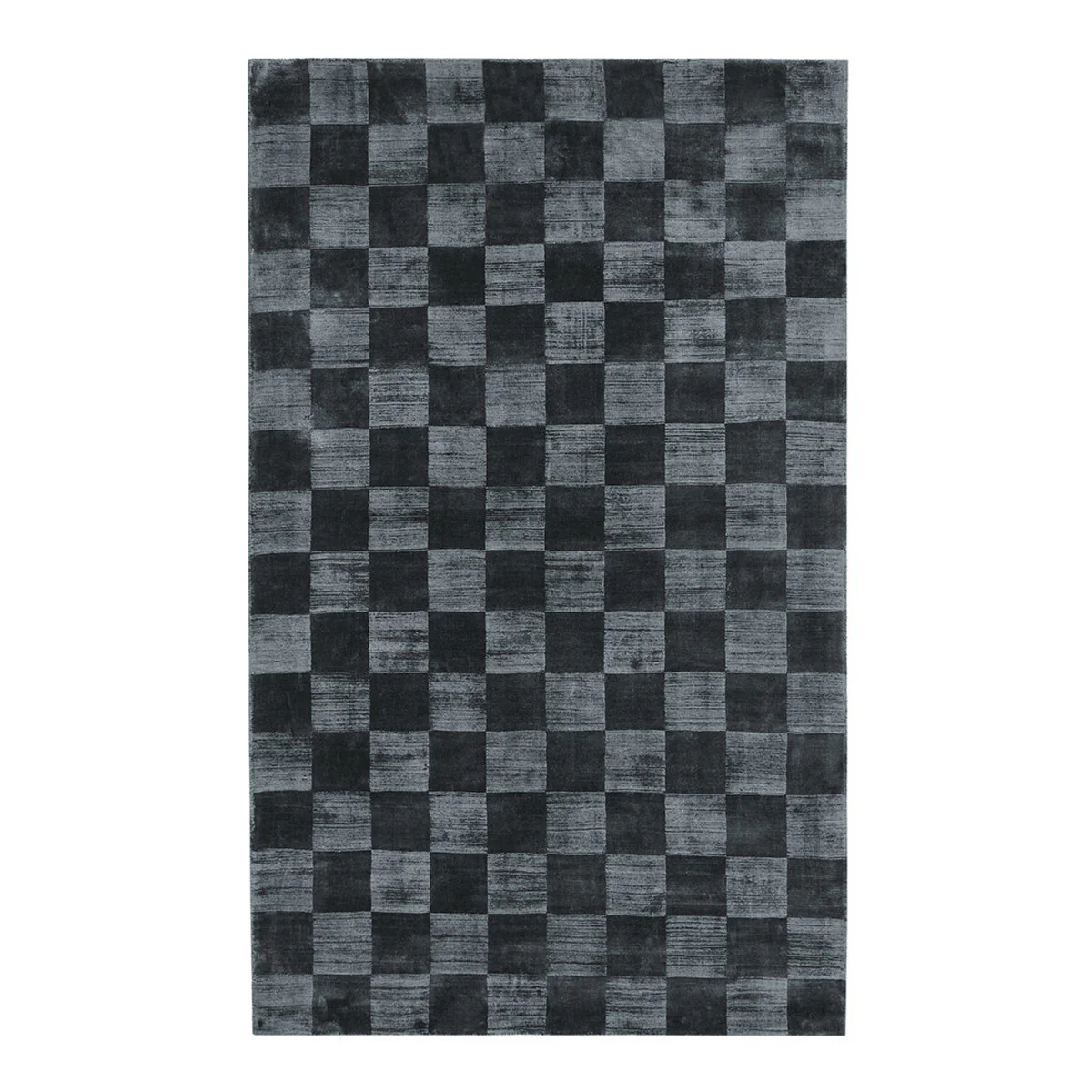 Berlin Check Rug - Ink Blue - Image 3