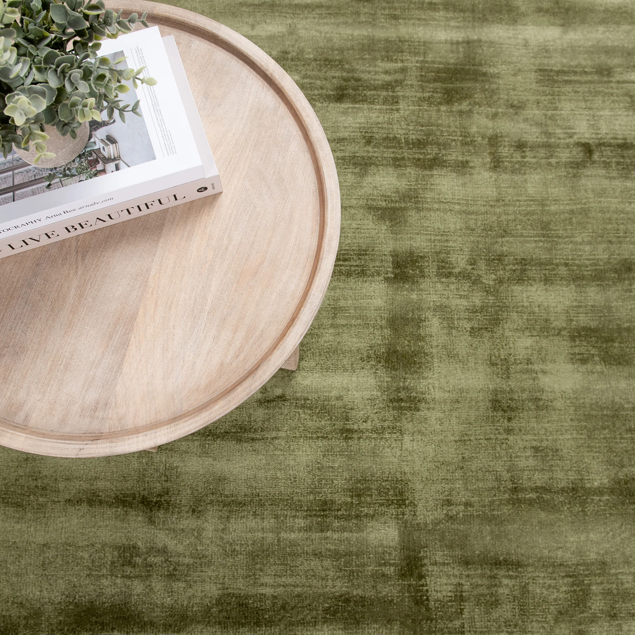 Berlin Distressed Rug - Olive Green - Image 12