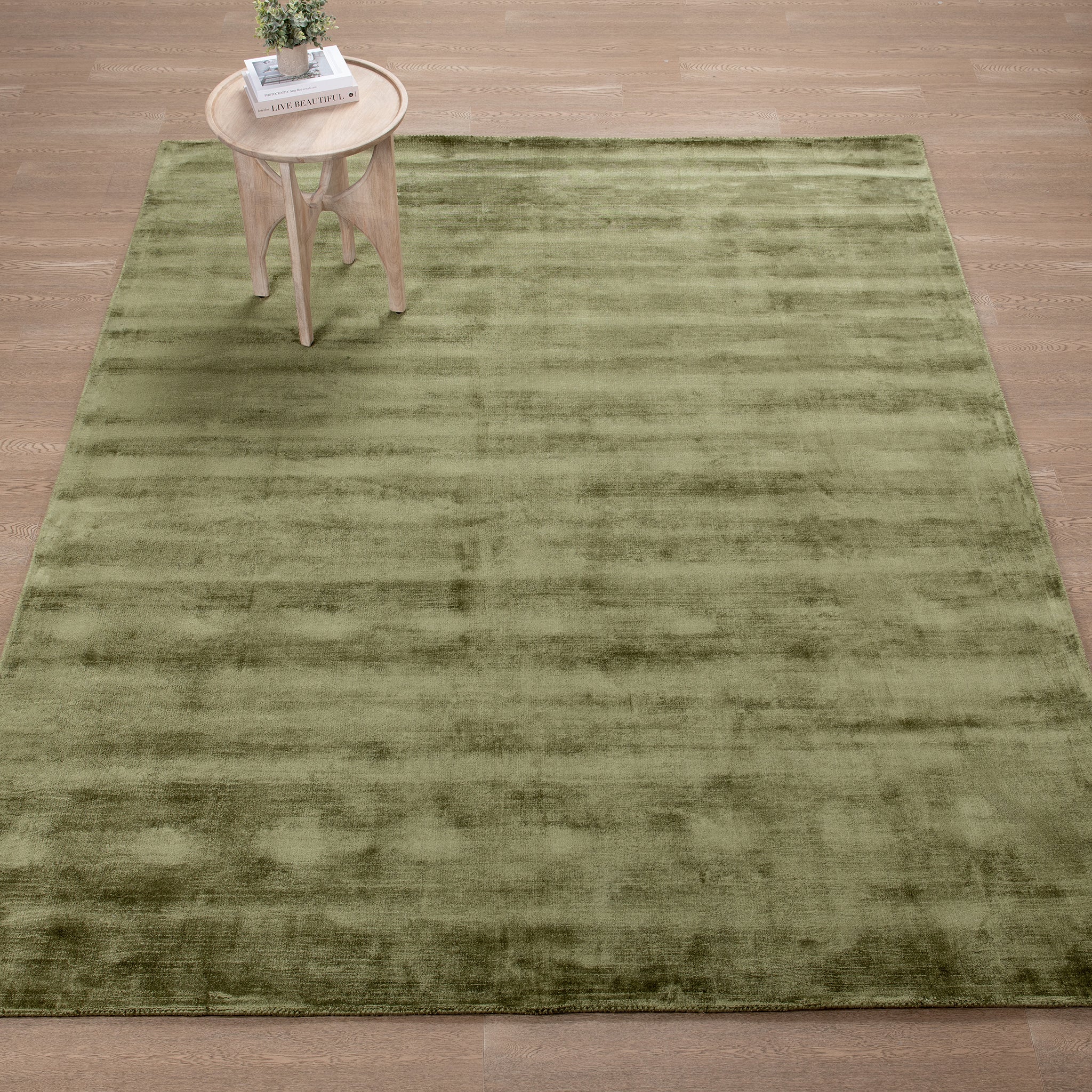 Berlin Distressed Rug - Olive Green - Image 15