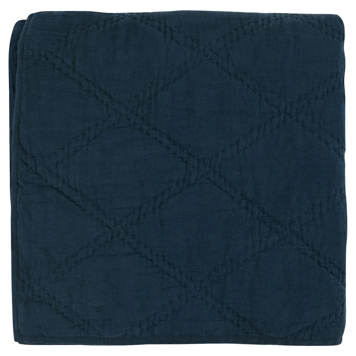 Caleb Hand Stitched Quilt - Midnight Blue - Image 18