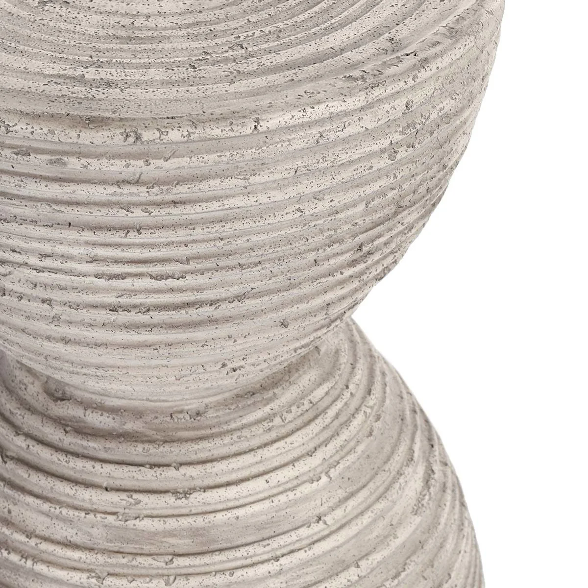 Corey Outdoor Round Accent Table - Light Gray - Image 4