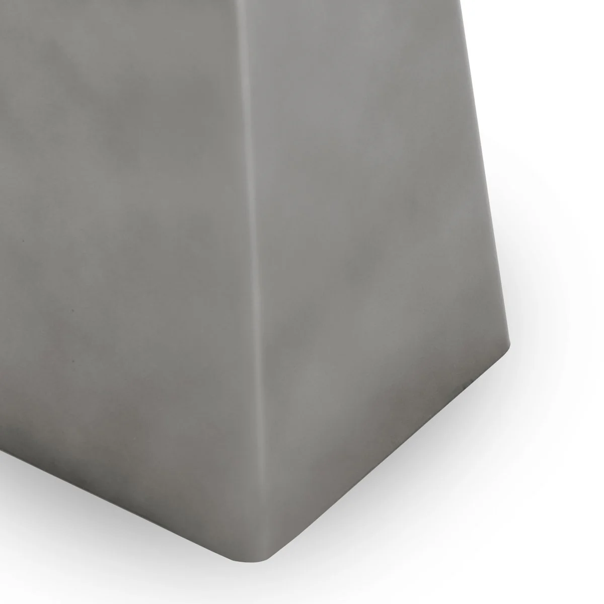 Far Marble/Metal Square End Table - White/Slate Gray - Image 3