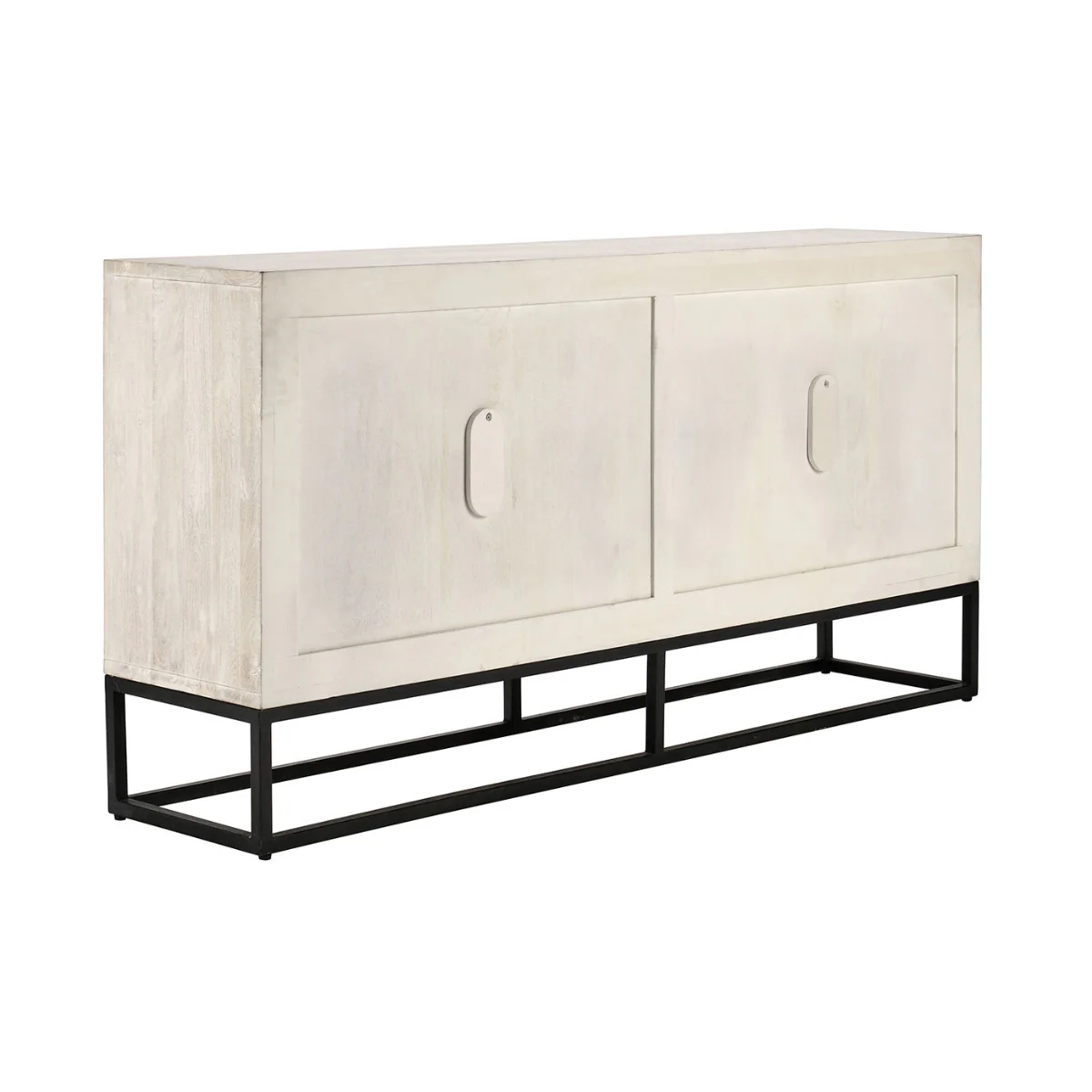 Flint 4 Door Cabinet - Coastal White - Image 5