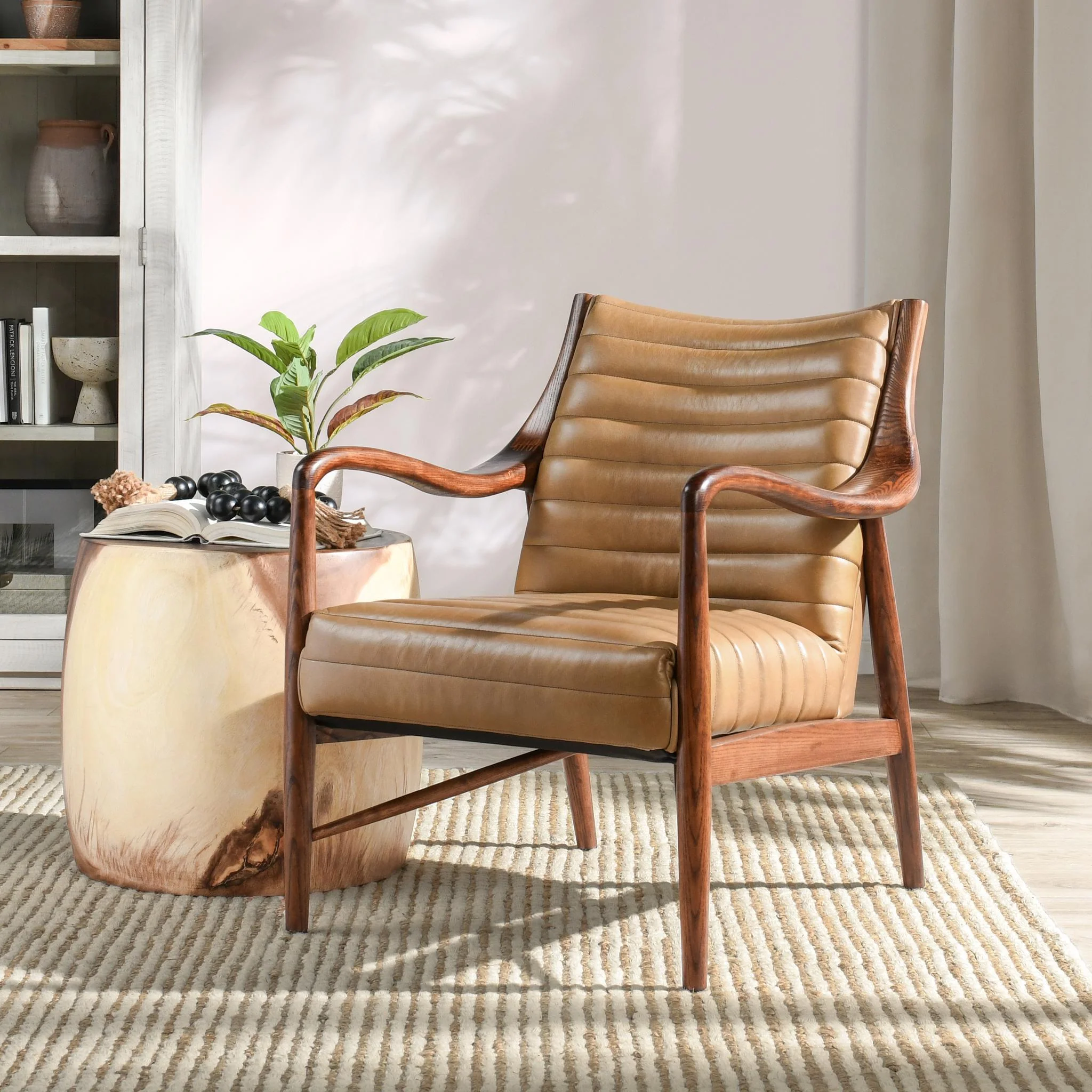 Kenneth Accent Chair - Adobe Tan - Image 4