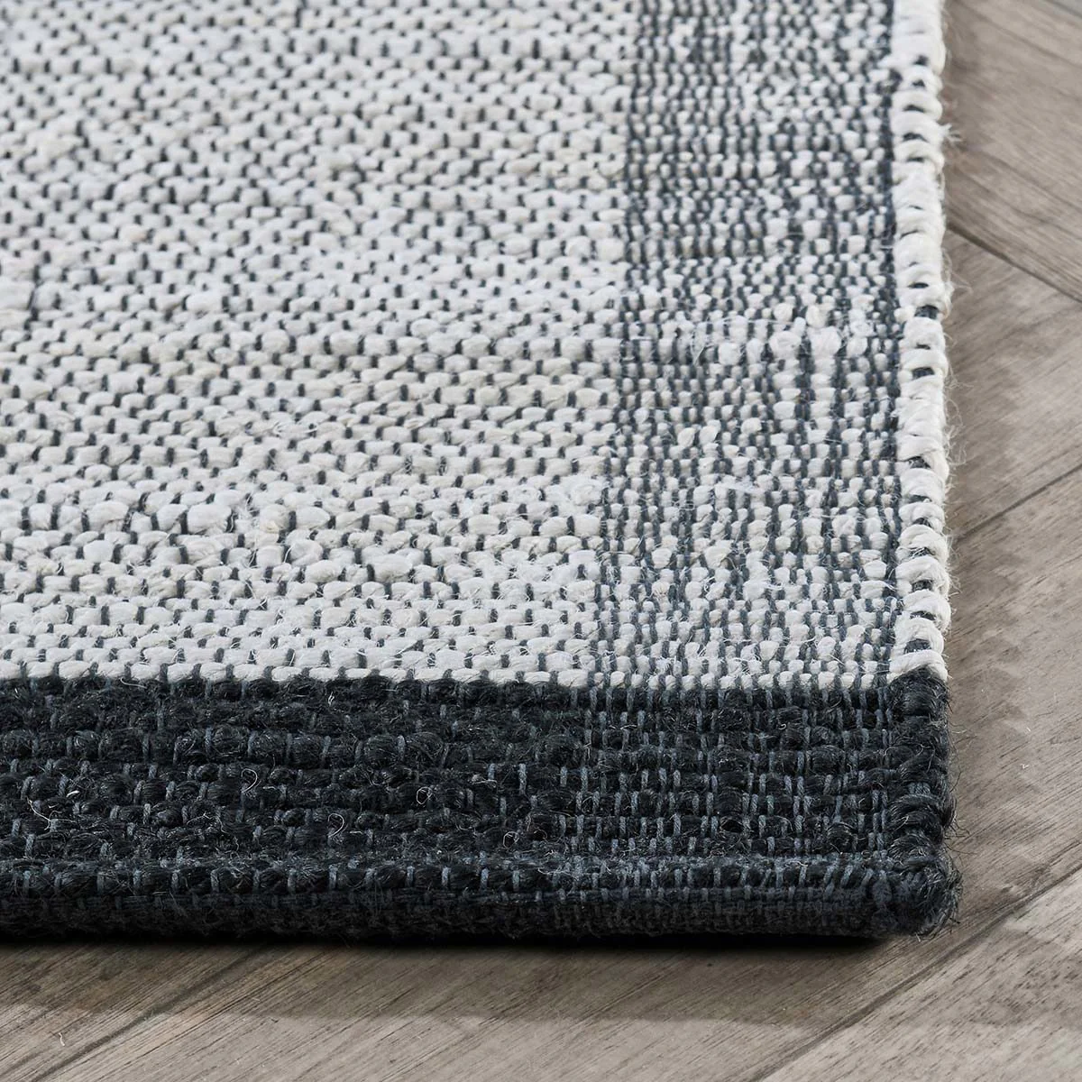 Kochi Stripe Rug - Ivory/Black - Image 16