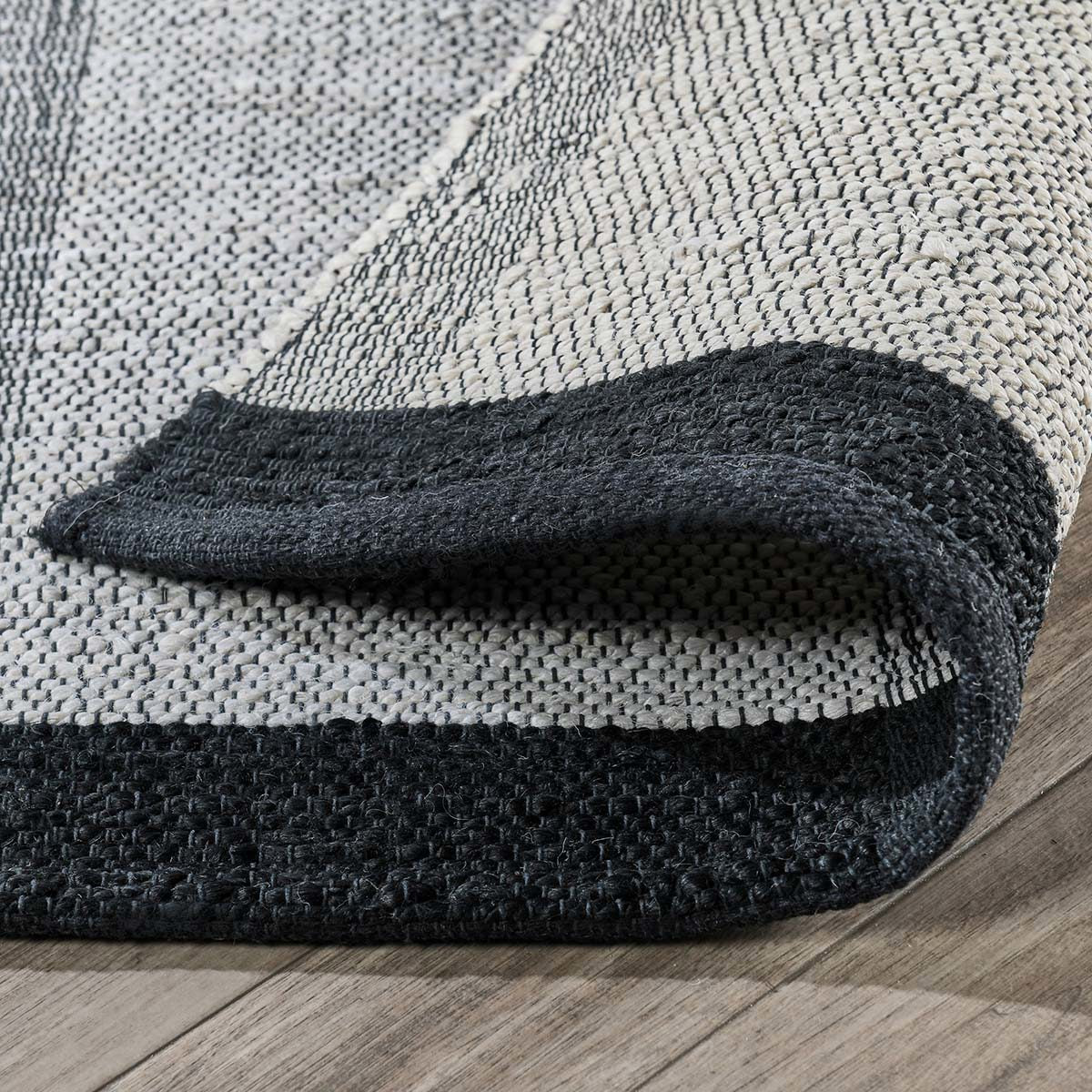 Kochi Stripe Rug - Ivory/Black - Image 21