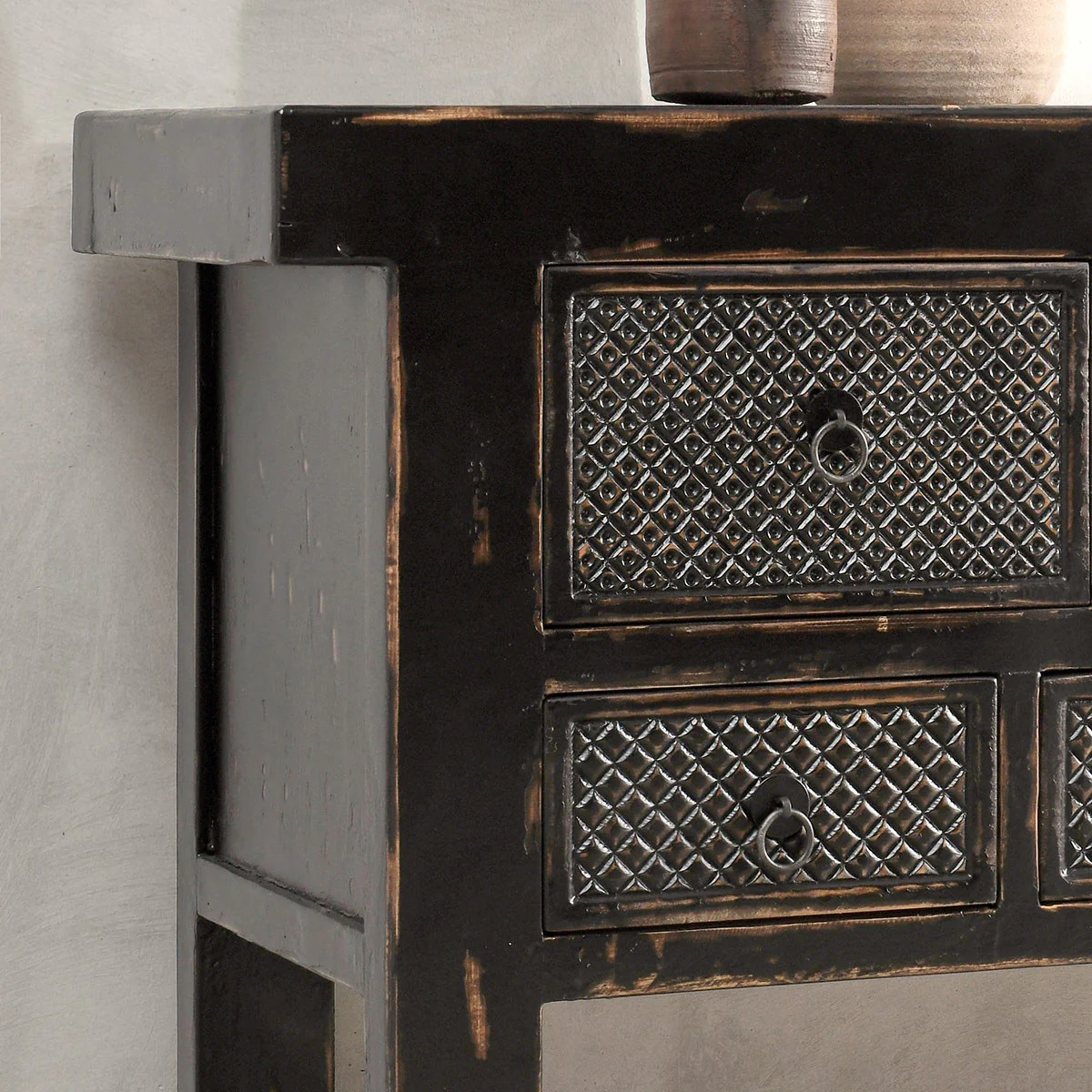 Lahey 11 Drawer Console Table - Antique Black - Image 10