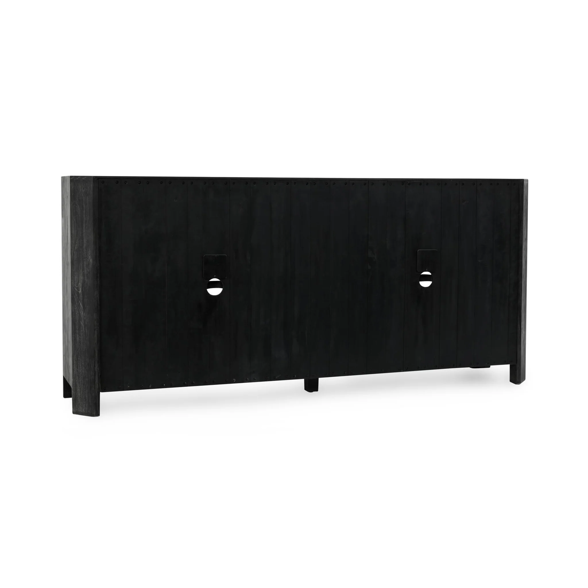 Macarthur 4 Door Cabinet - Aged Black - Image 5