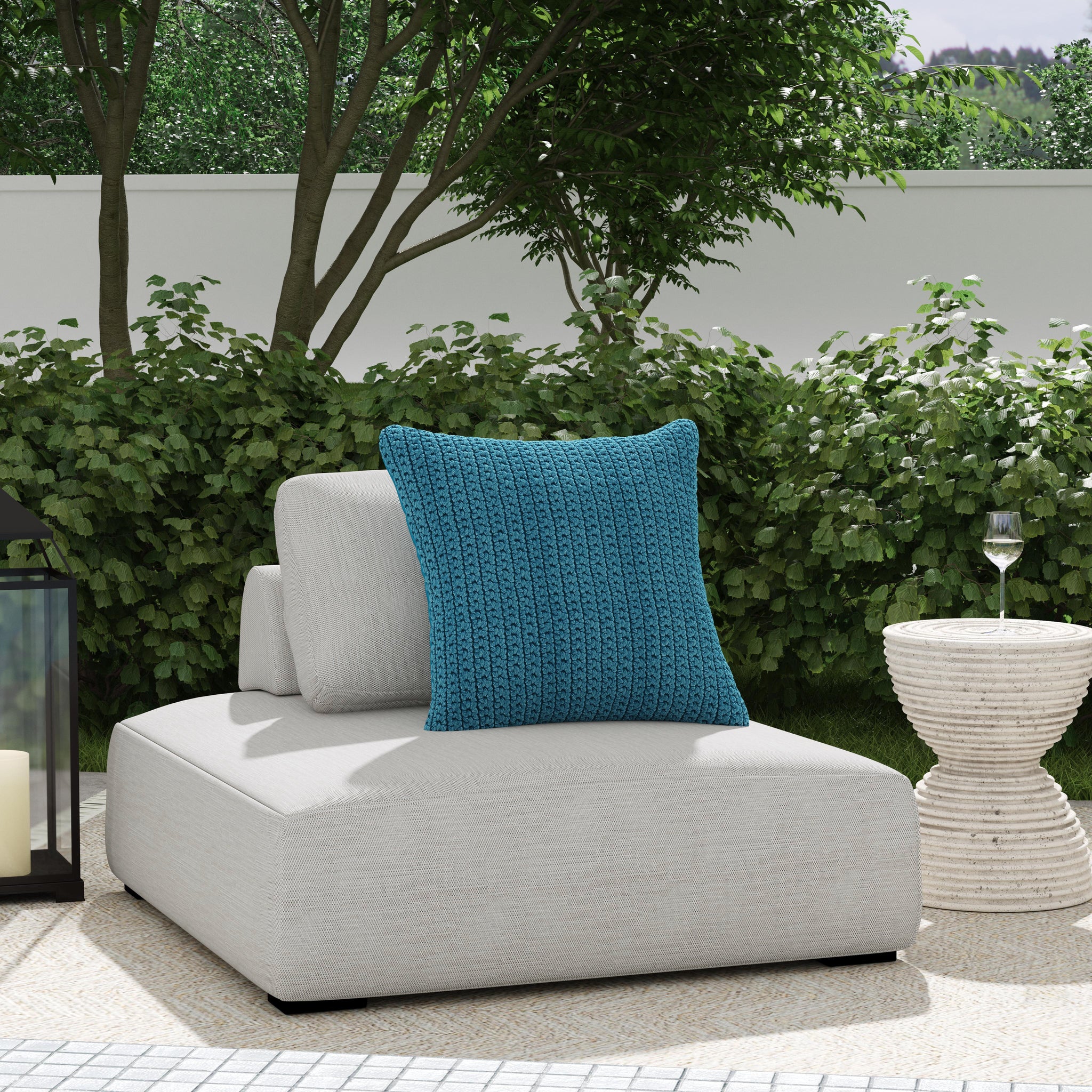 Nico Outdoor Lounge Chair - Light Gray - Image 6