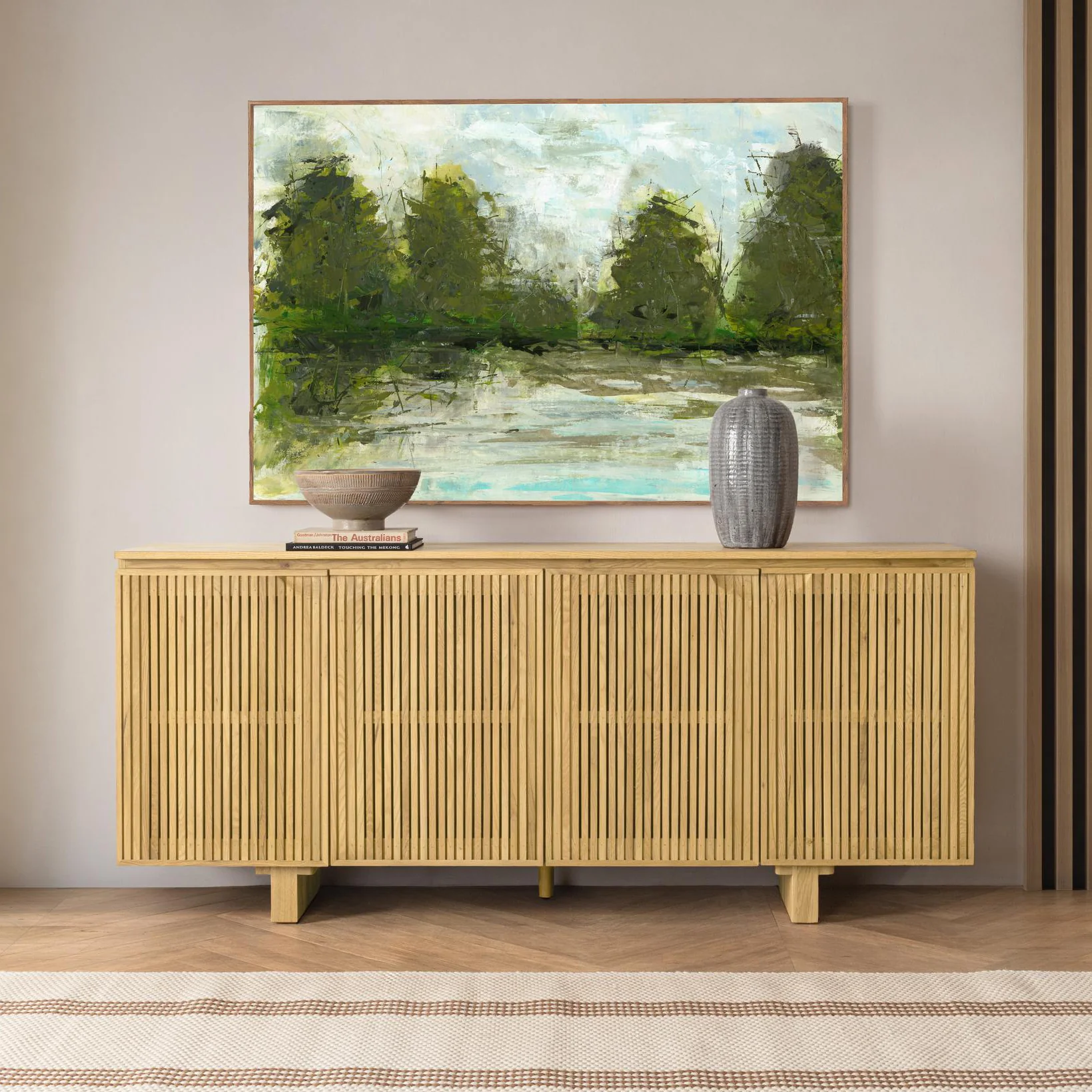 Roya 4 Door Cabinet - Natural - Image 8