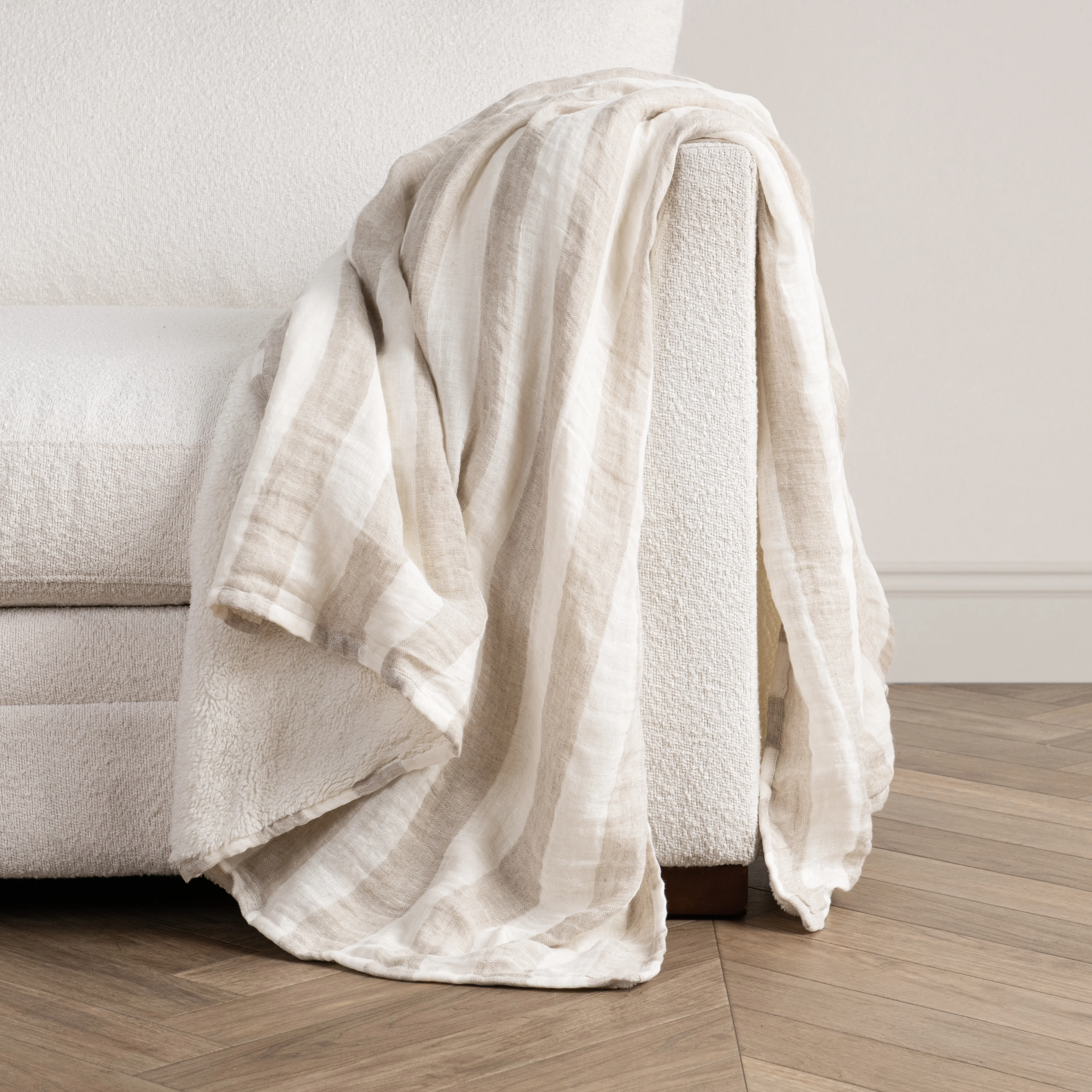 TC Atwater 50x70 Throw - Ivory/Natural - Image 4