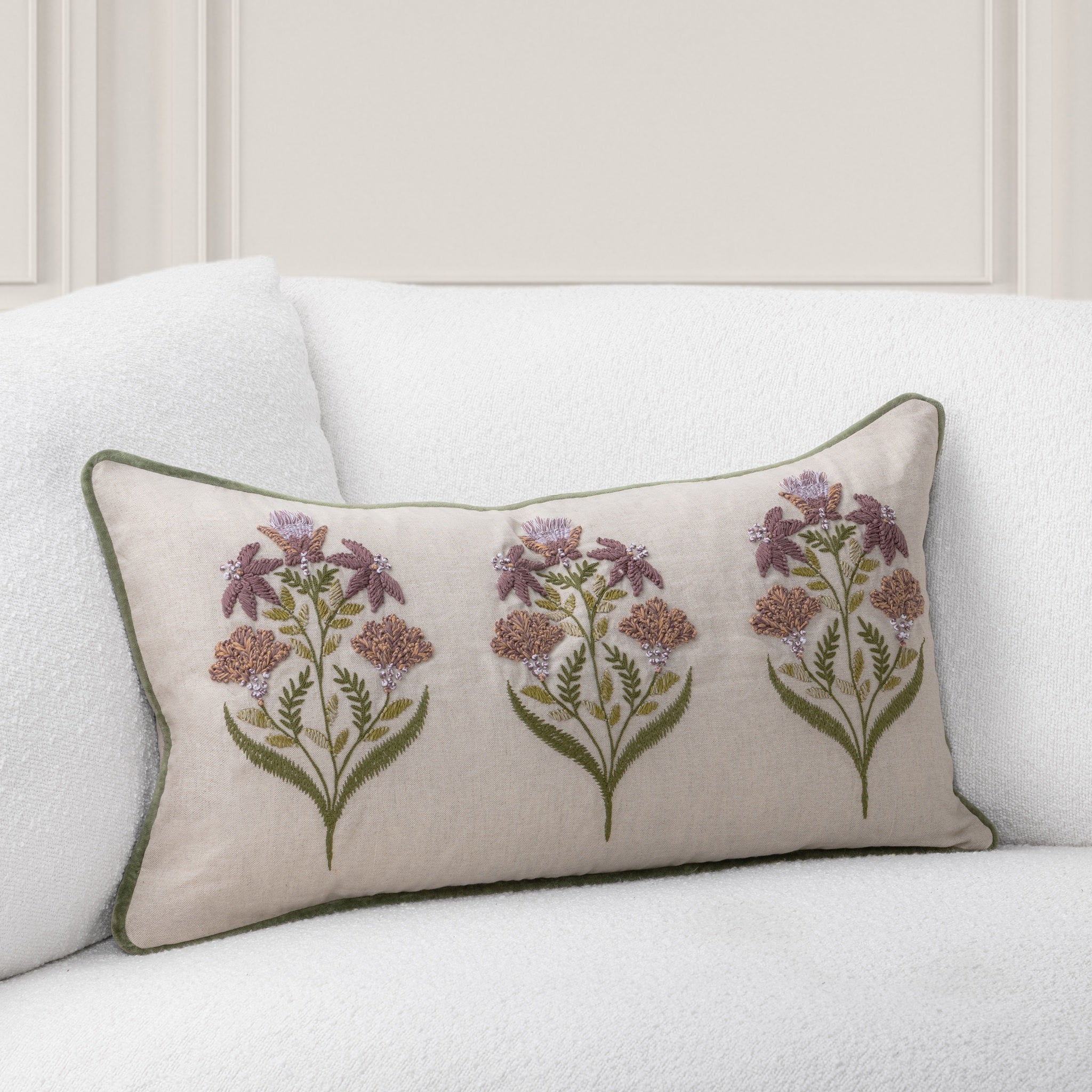 TD Belcourt Floral Multi 14x26 - Olive Green - Image 3