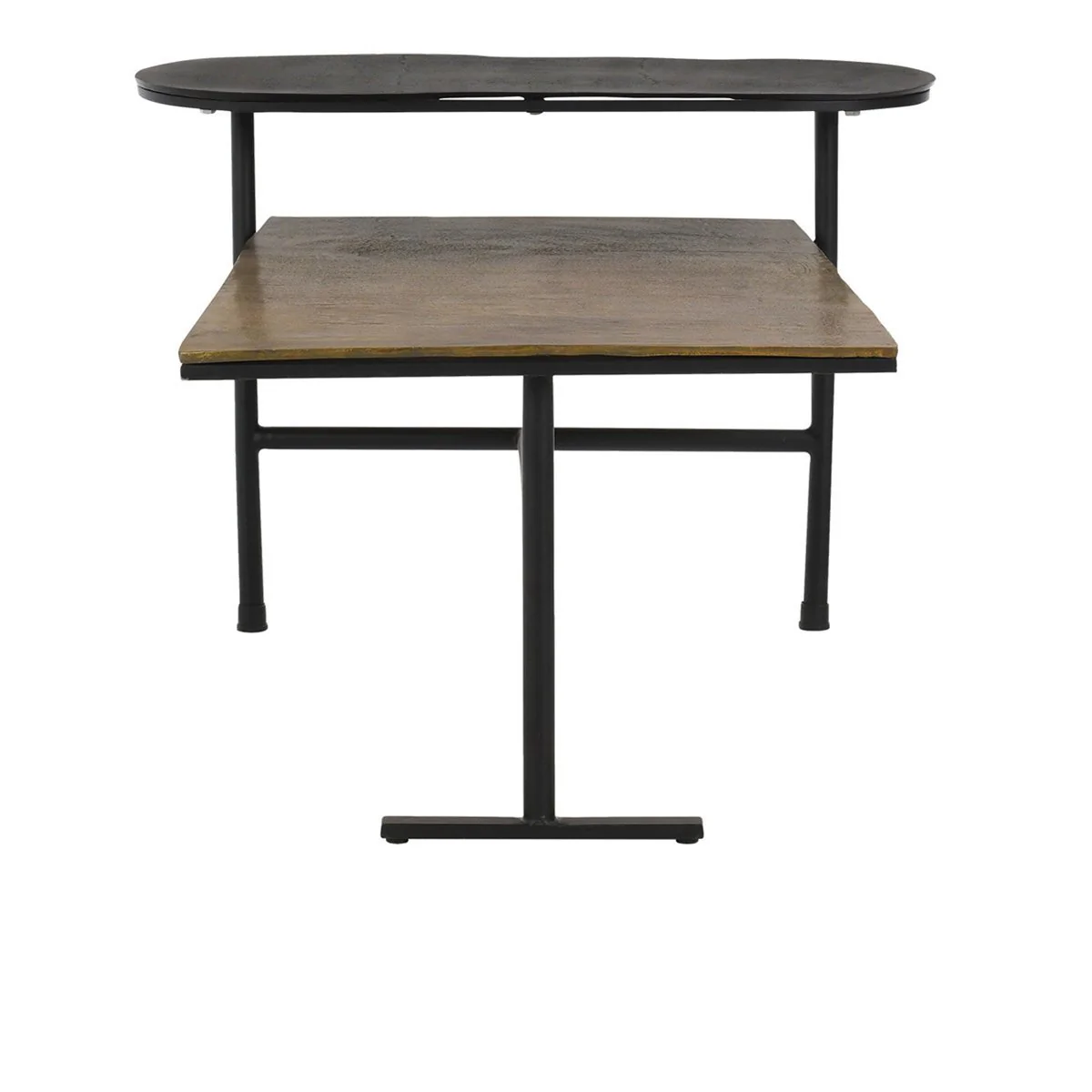 Wagner Cast Aluminum Rectangle Coffee Table - Dark Antique - Image 3